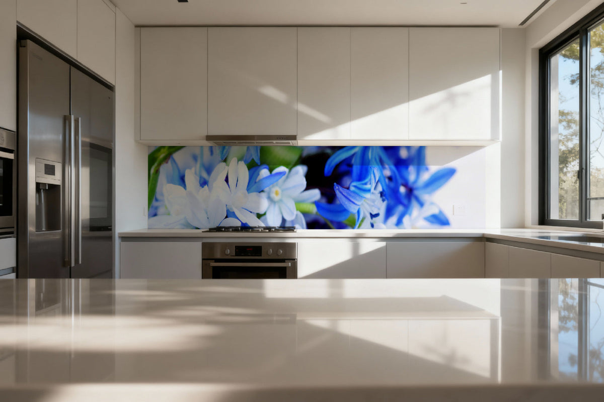 Küchenrückwand Blüten
