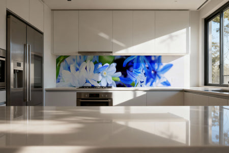 Küchenrückwand Blüten