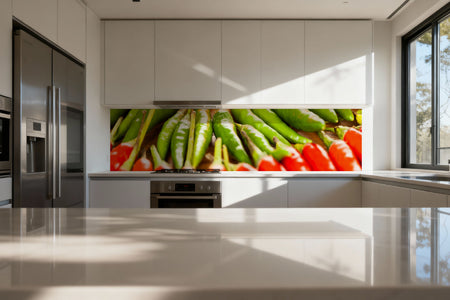 Küchenrückwand Rote & Grüne Chili