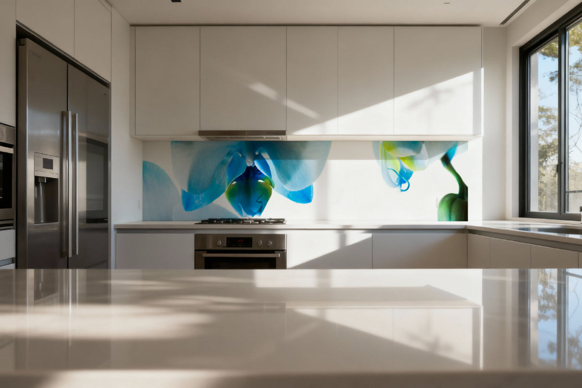 Küchenrückwand Orchideenlicht