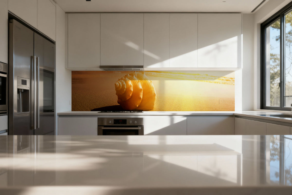 Küchenrückwand Sonnenuntergang am Strand