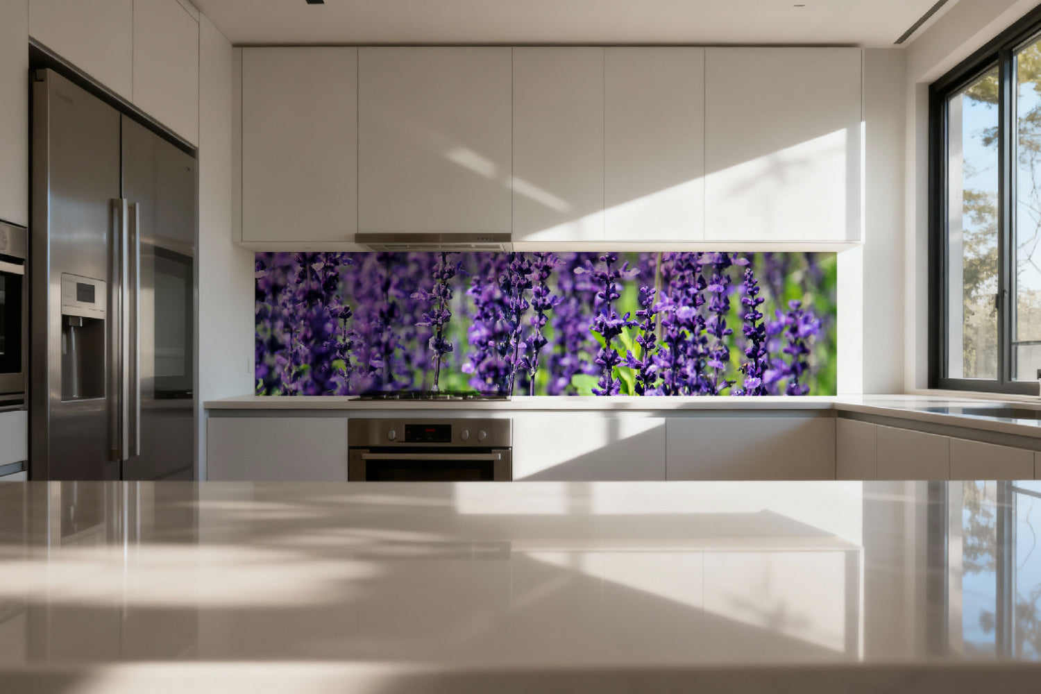 Küchenrückwand Lavendel