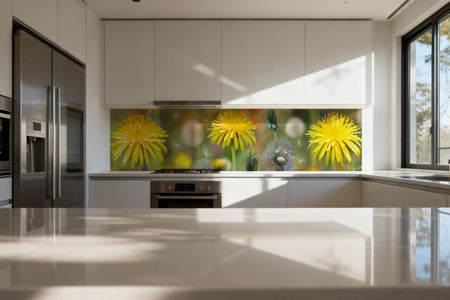 Küchenrückwand Löwenzahn