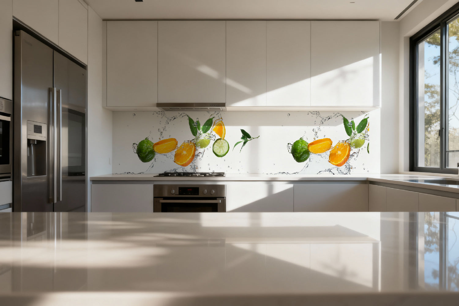 Küchenrückwand Zitrus Splash
