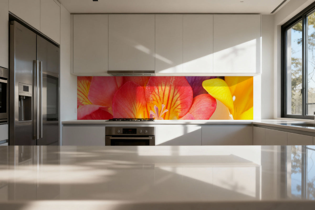 Küchenrückwand Blumen Design