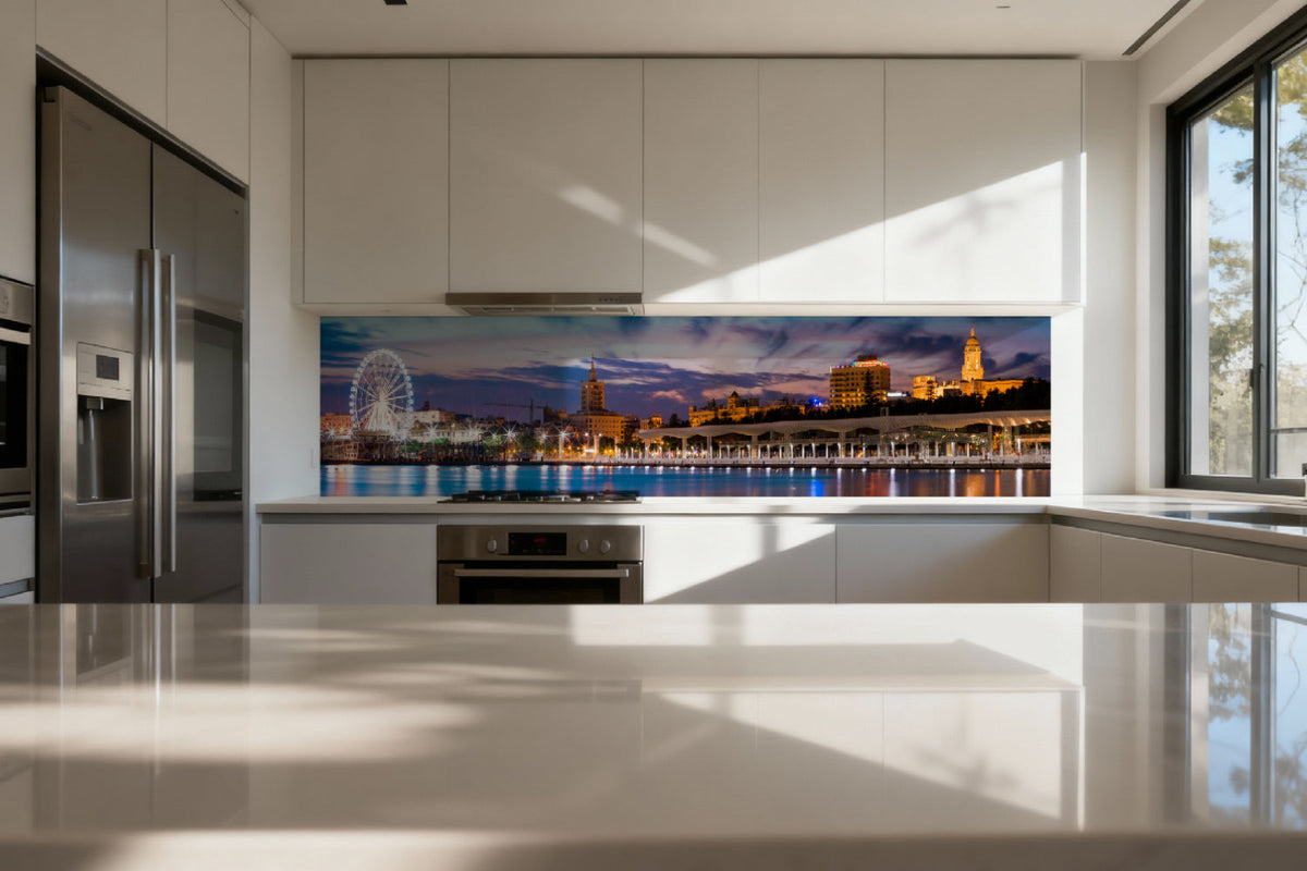 Küchenrückwand Stadt am Meer