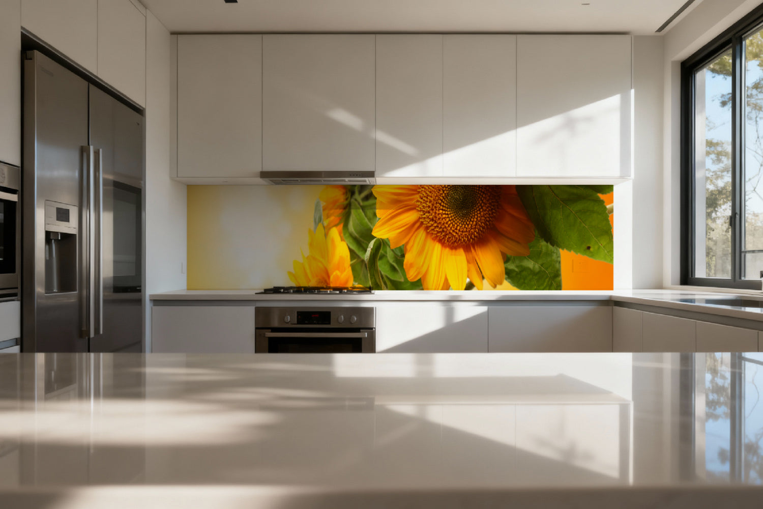 Küchenrückwand Sonnenblume Gelb