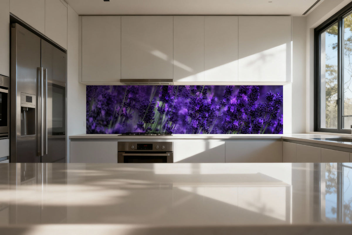 Küchenrückwand Lavendelfeld
