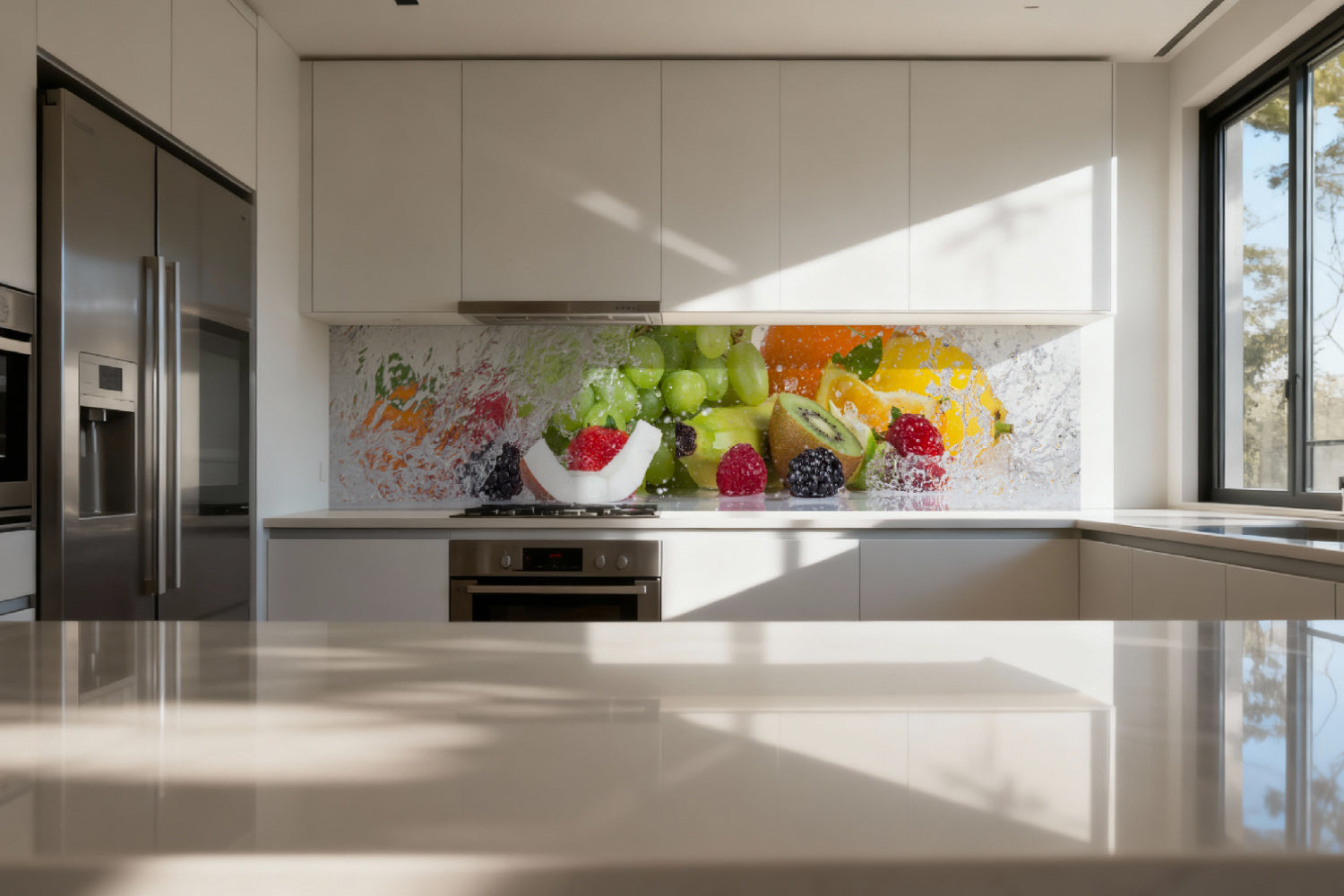 Küchenrückwand Früchte Splash