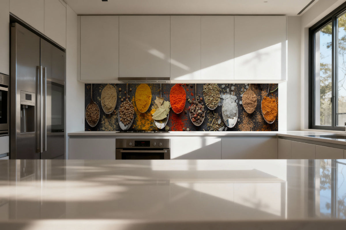 Küchenrückwand Kräuter & Gewürze