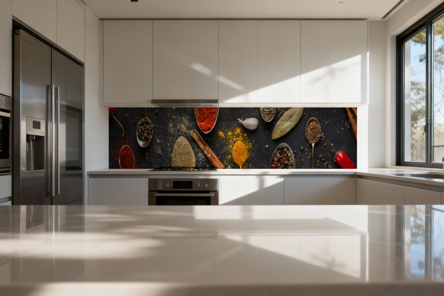 Küchenrückwand Bunte Gewürze