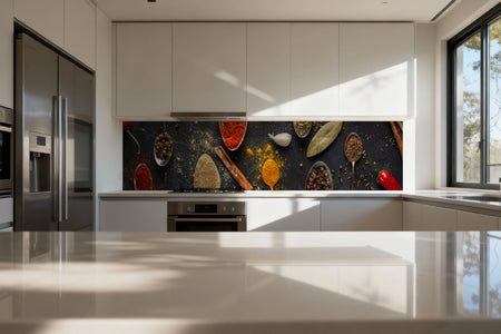 Küchenrückwand Bunte Gewürze