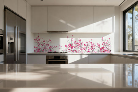 Küchenrückwand Blütenmotiv