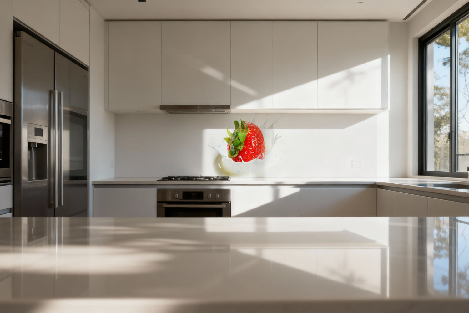 Küchenrückwand Erdbeere Splash