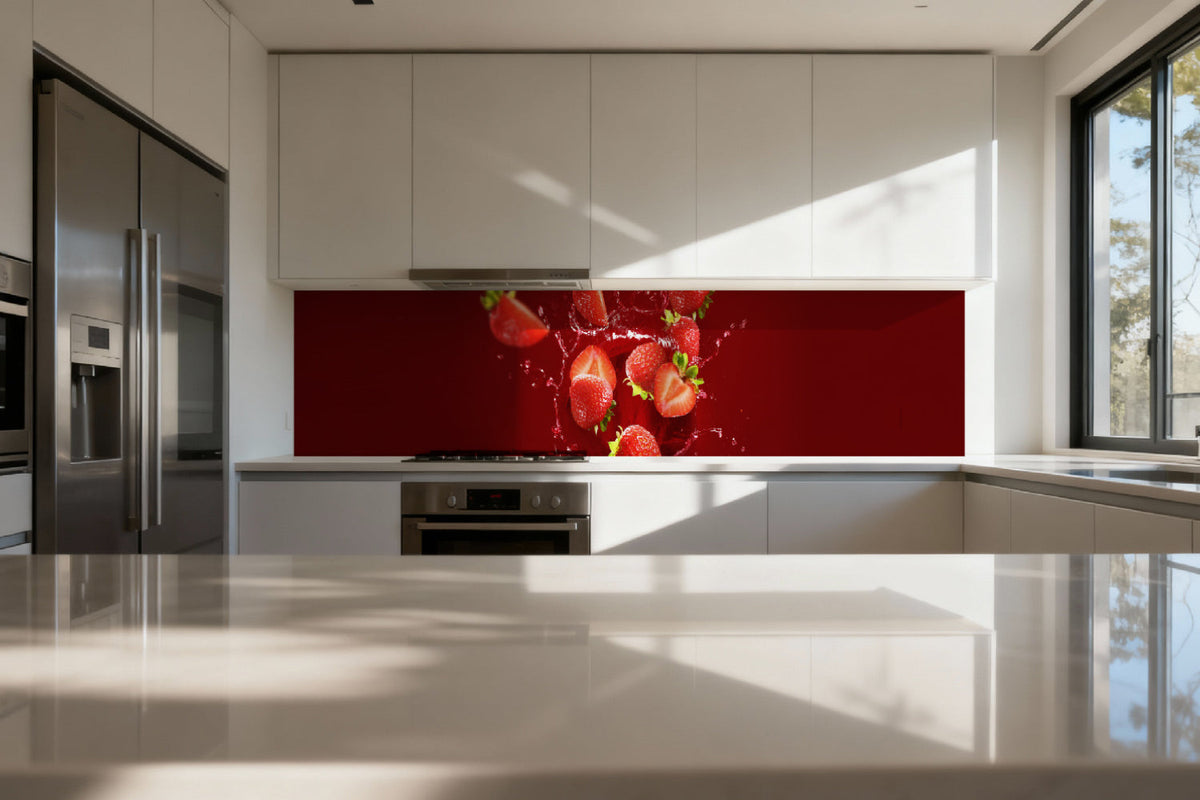 Küchenrückwand Erdbeeren Splash