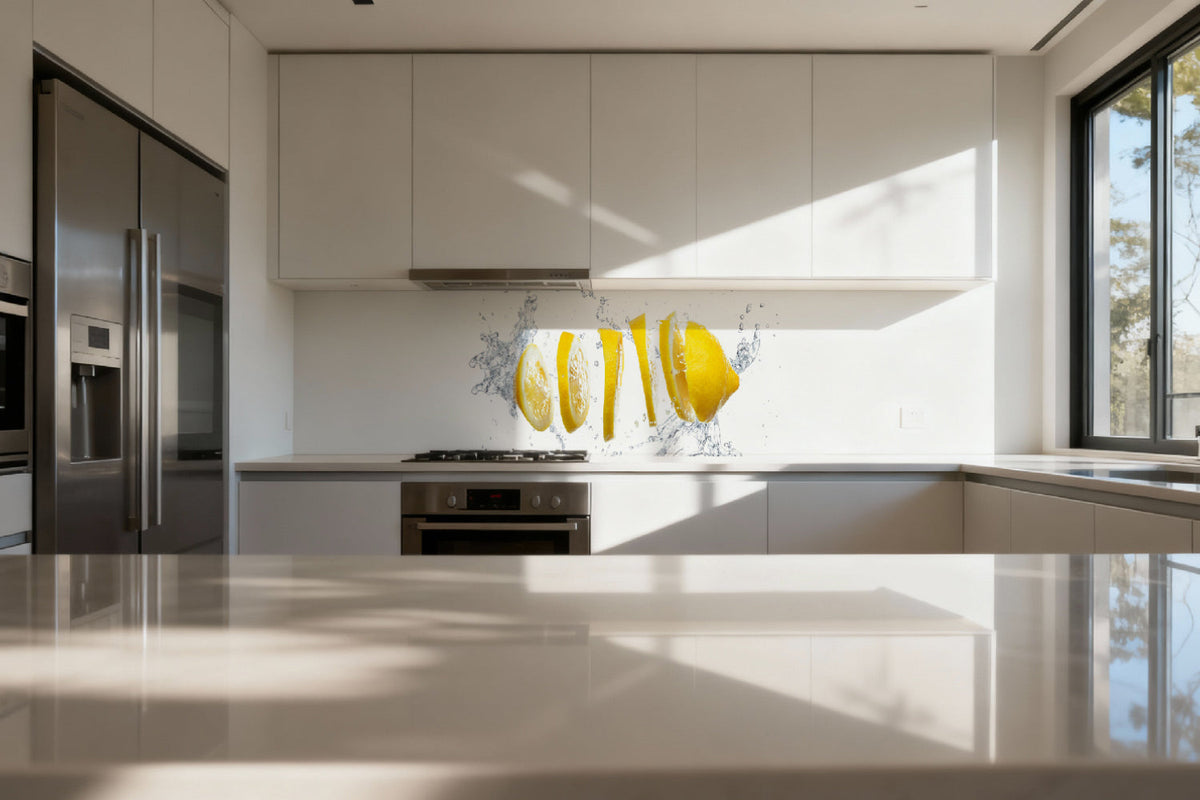 Küchenrückwand Zitrone Splash