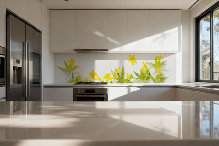 Küchenrückwand Frühlingsblumen Gelb