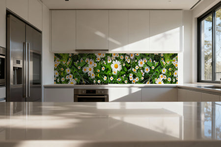 Küchenrückwand Margeriten Wiese