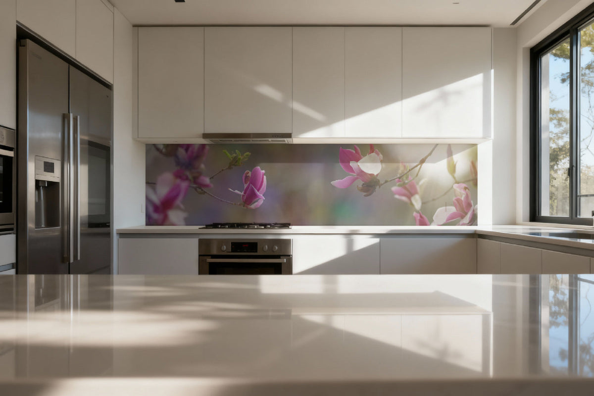 Küchenrückwand Magnolien