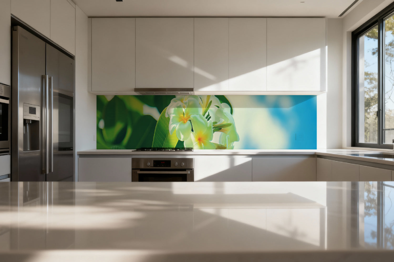 Küchenrückwand Exotische Blumen