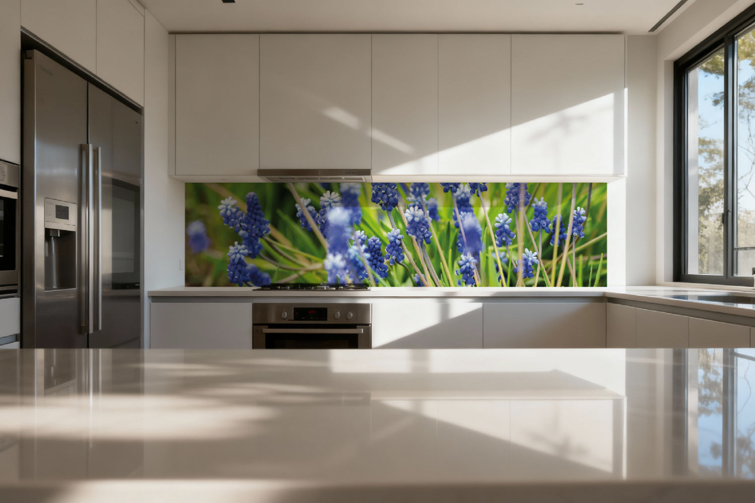 Küchenrückwand Frühlingsblumen