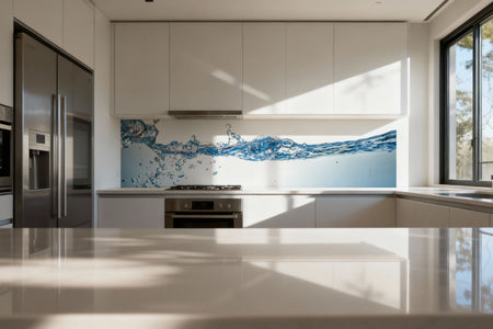Küchenrückwand Wasser Welle