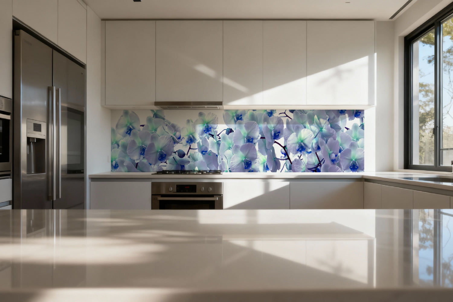 Küchenrückwand Orchideen