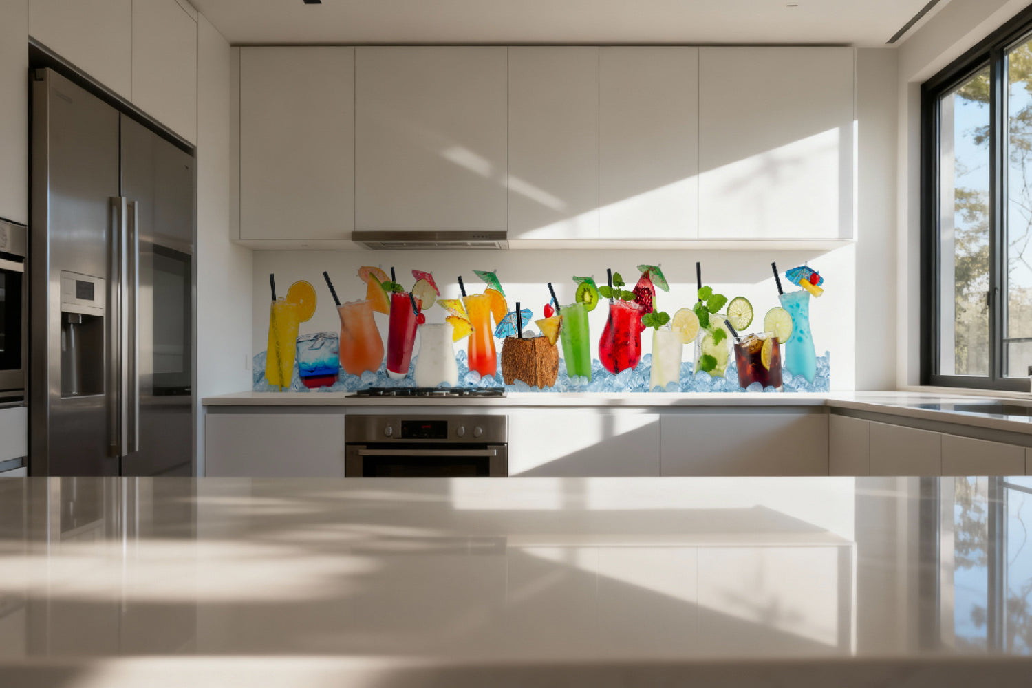 Küchenrückwand Bunte Cocktails