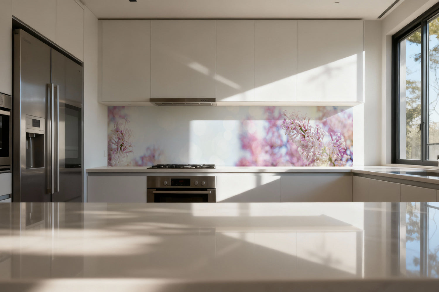 Küchenrückwand Florales Motiv Romantik