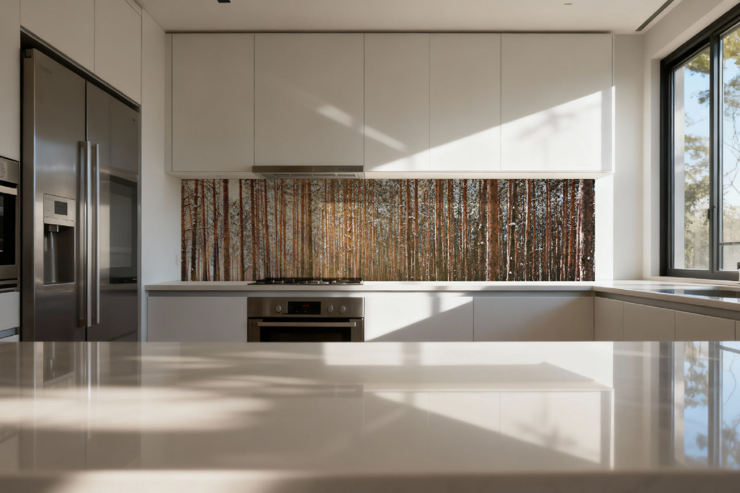 Küchenrückwand Waldmotiv