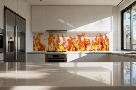 Küchenrückwand Feuer & Flammen