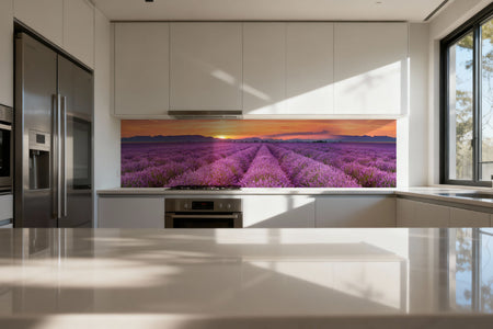 Küchenrückwand Lavendelfeld Provence