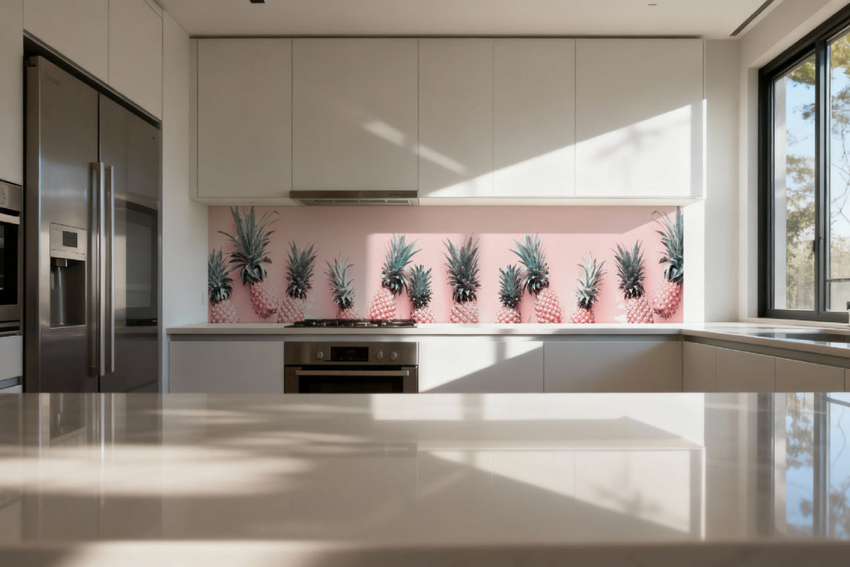 Küchenrückwand Stylische Ananas Design