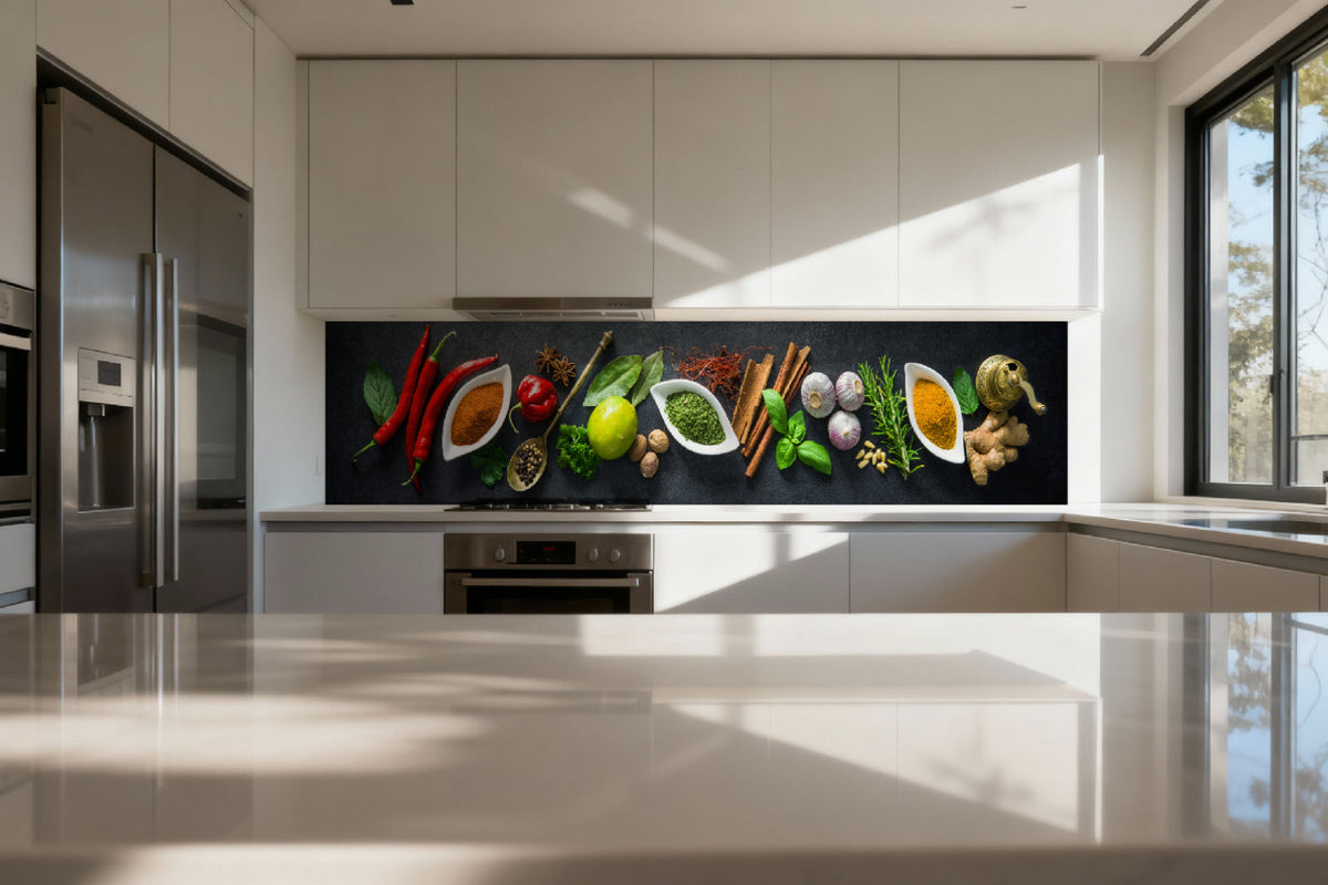 Küchenrückwand Gewürze & Kräuter