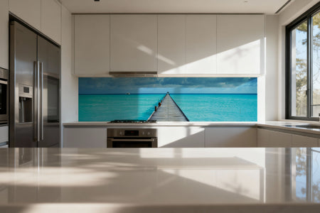 Küchenrückwand Steg ins Meer