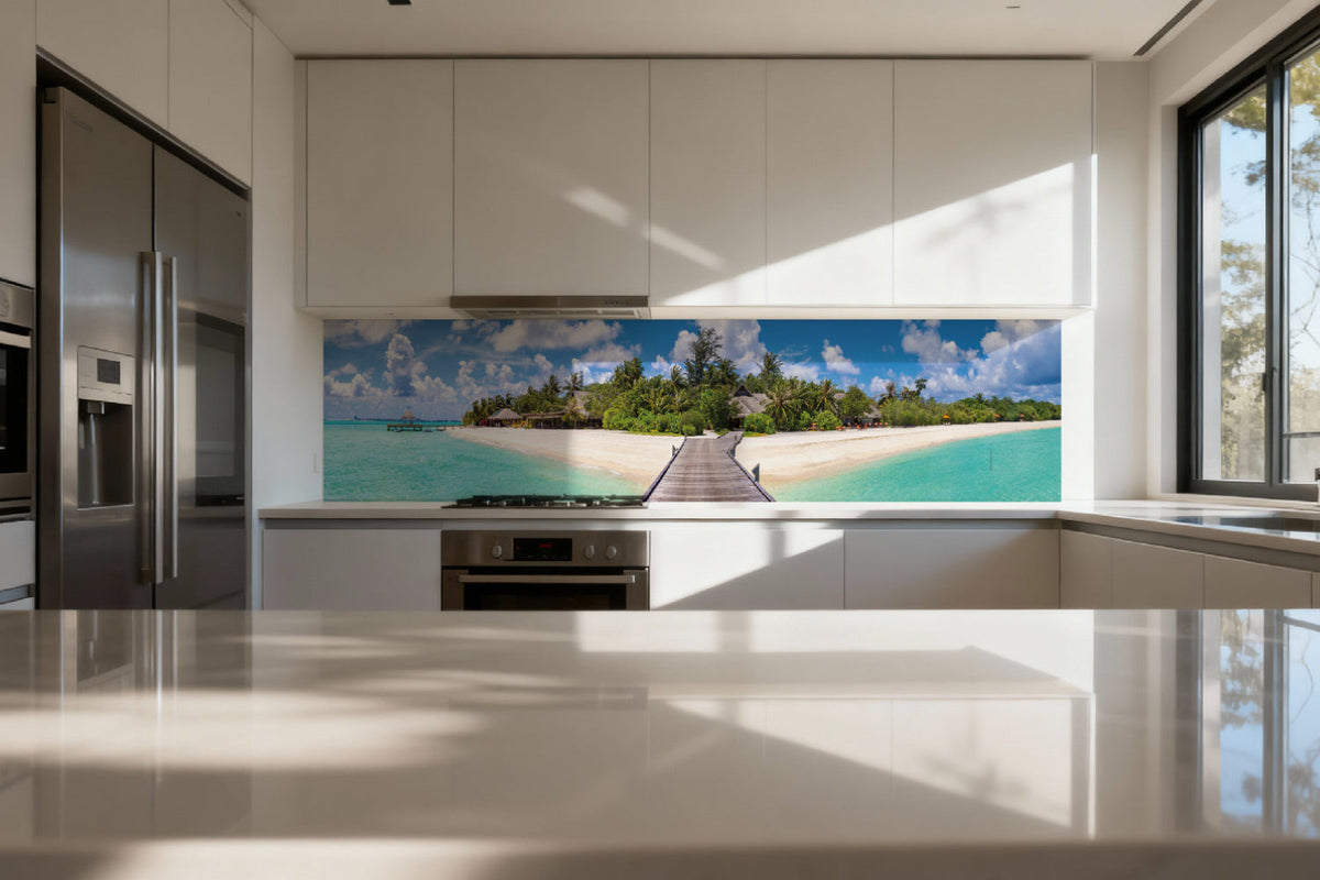 Küchenrückwand Tropischer Inseltraum