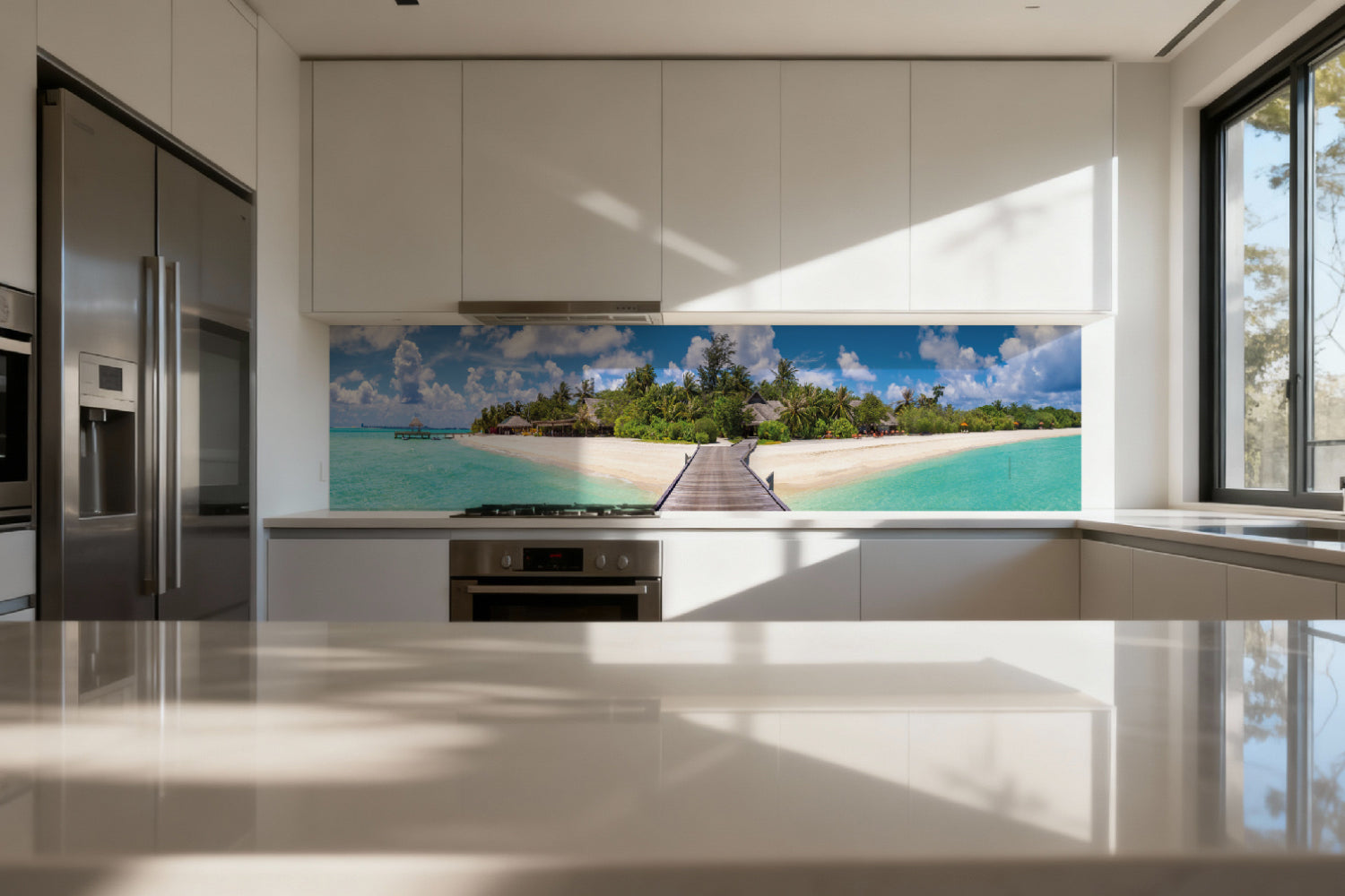 Küchenrückwand Tropischer Inseltraum