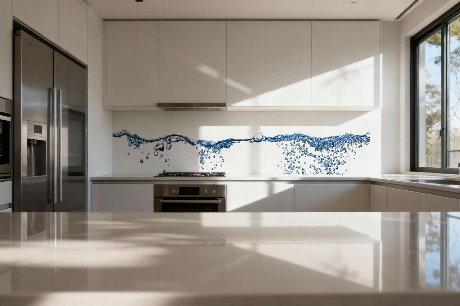 Küchenrückwand Sprudelndes Wasser