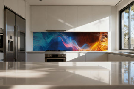 Küchenrückwand Abstraktes Flammenmotiv
