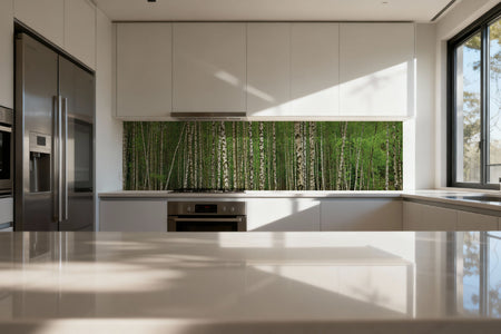 Küchenrückwand Birkenwald