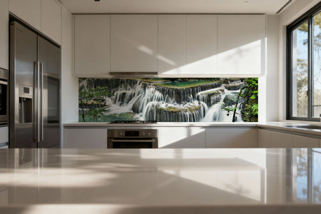 Küchenrückwand Wasserfall im Dschungel