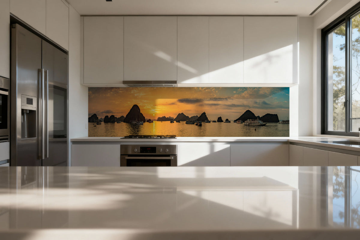 Küchenrückwand Sonnenuntergang