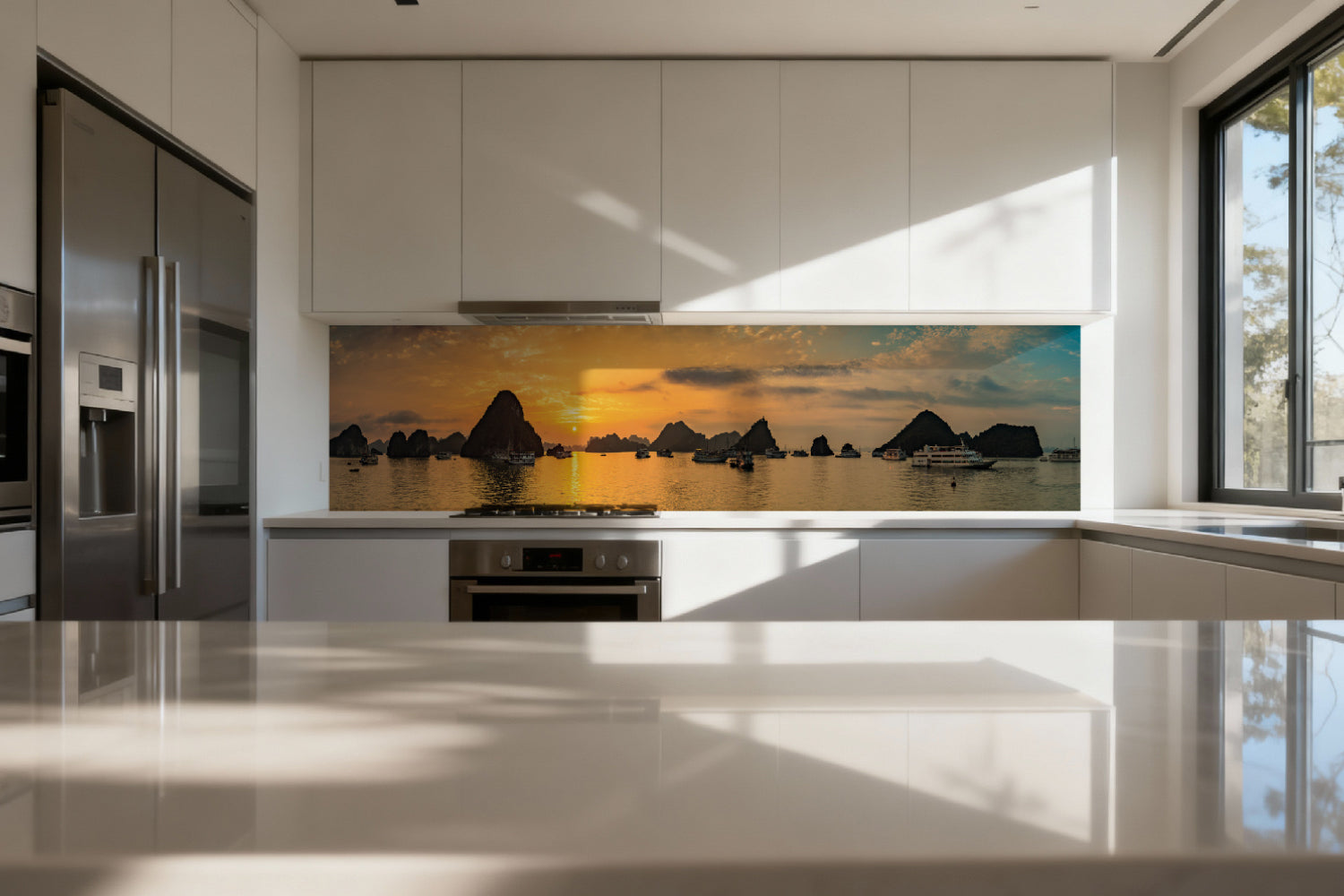 Küchenrückwand Sonnenuntergang