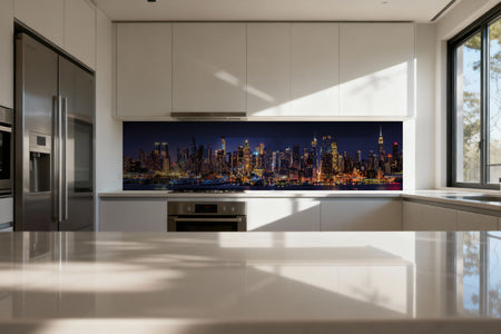 Küchenrückwand Metropole bei Nacht