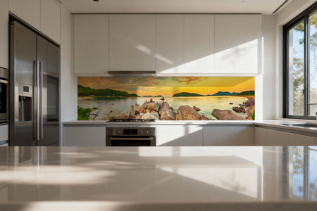 Küchenrückwand Sonnenuntergang am Meer