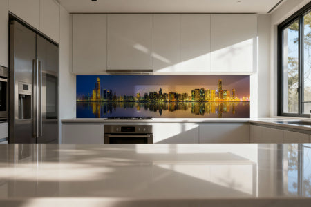 Küchenrückwand Modernes Stadtpanorama