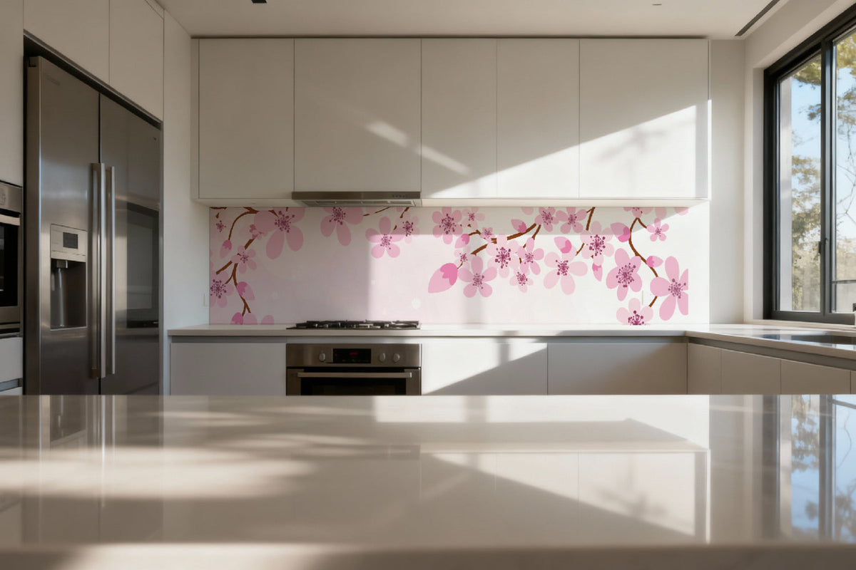 Küchenrückwand Frühlingsblüten
