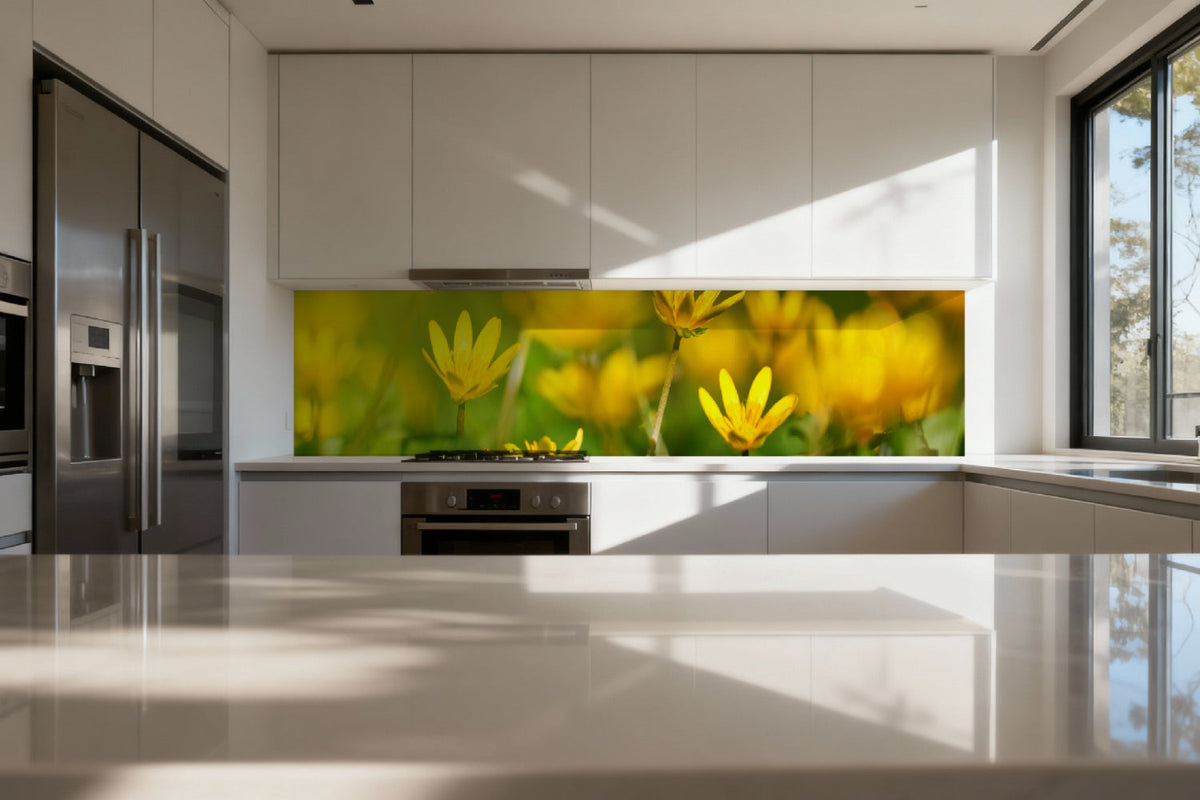 Küchenrückwand Frühlingsblumen