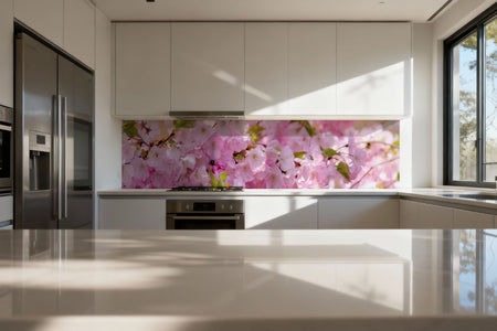 Küchenrückwand Kirschblüte Design