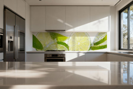 Küchenrückwand Spritzige Limetten